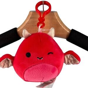 Squishmallow Karlie the Red Devil Halloween Plush Stuffed Animal with Clip